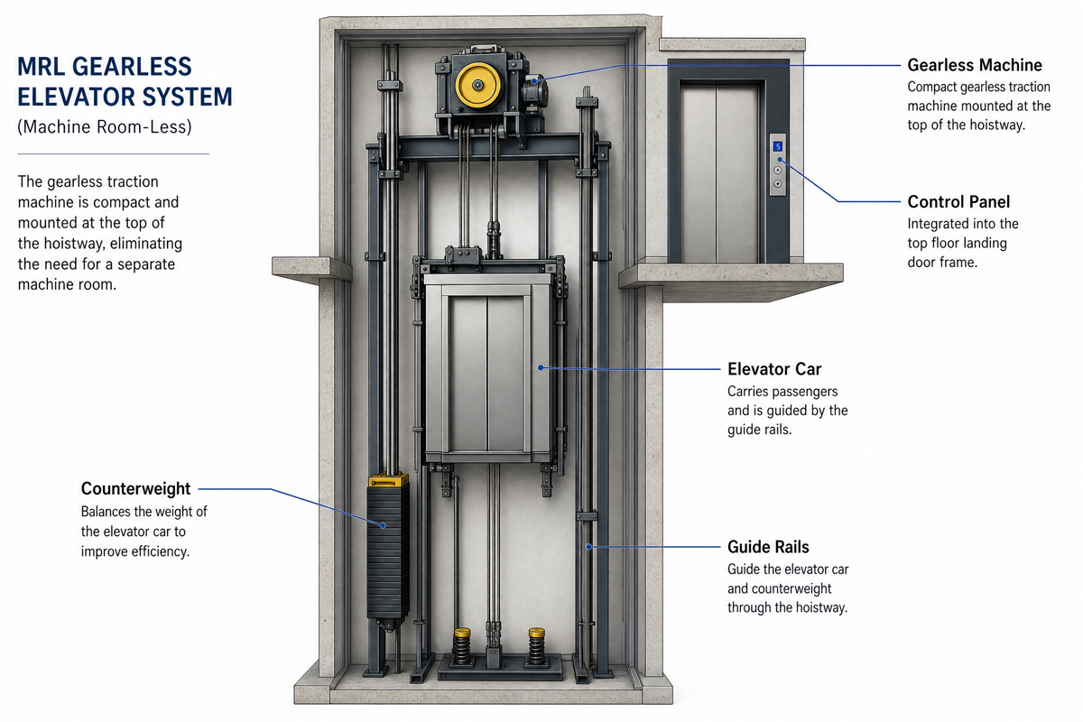 Gearless Elevator